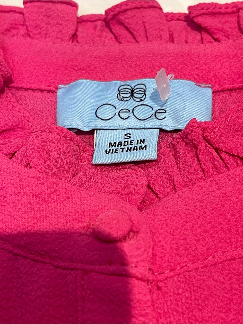 CeCe Fuchsia Pink Ruffle Mini Dress - Picture 5 of 8